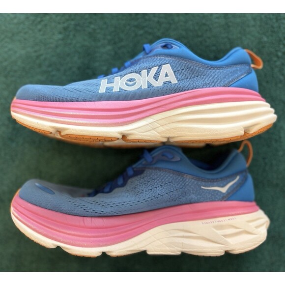 Hoka One One Bondi 8 Coastal Sky All Aboard Running Shoes Womens Size 9.5B - Picture 2 of 7